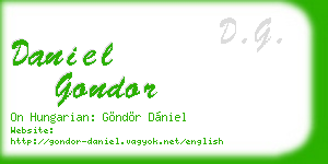 daniel gondor business card