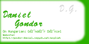 daniel gondor business card